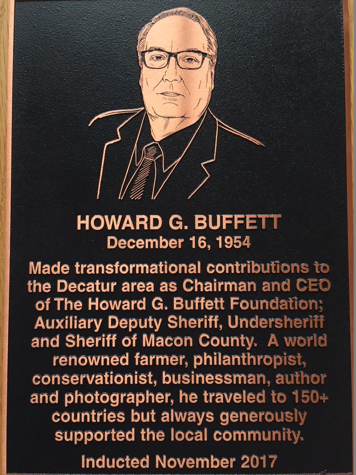 Wall of Fame: Howard G. Buffett